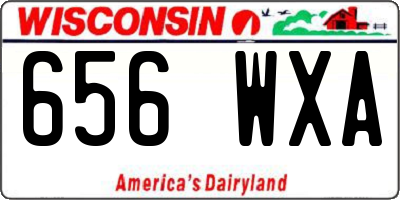 WI license plate 656WXA