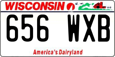 WI license plate 656WXB