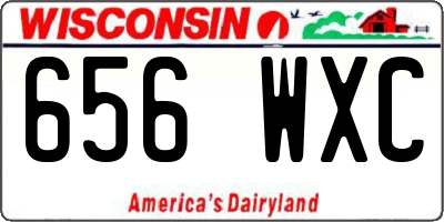 WI license plate 656WXC