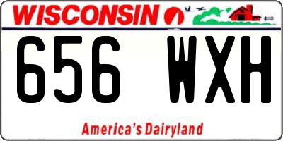 WI license plate 656WXH