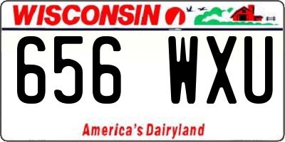 WI license plate 656WXU