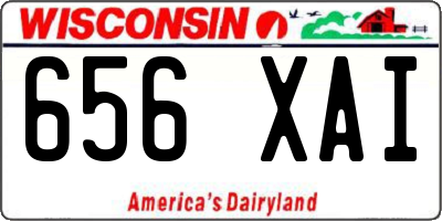 WI license plate 656XAI