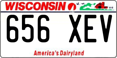WI license plate 656XEV