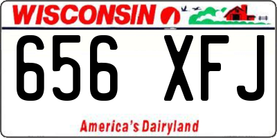 WI license plate 656XFJ