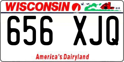 WI license plate 656XJQ