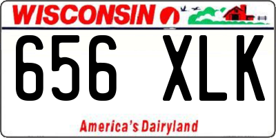 WI license plate 656XLK