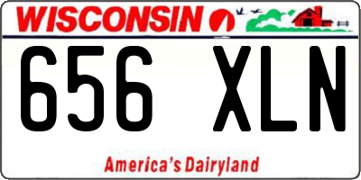 WI license plate 656XLN
