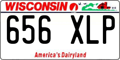 WI license plate 656XLP