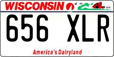 WI license plate 656XLR