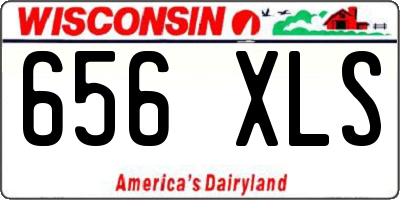 WI license plate 656XLS