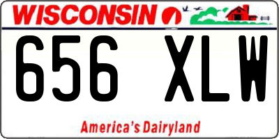 WI license plate 656XLW