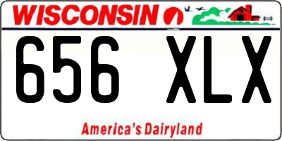 WI license plate 656XLX