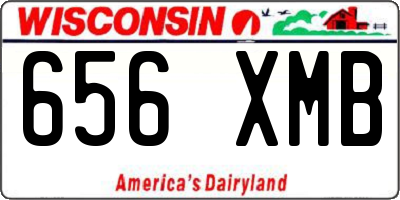 WI license plate 656XMB
