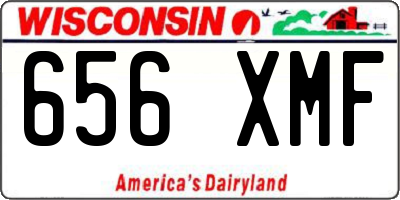 WI license plate 656XMF