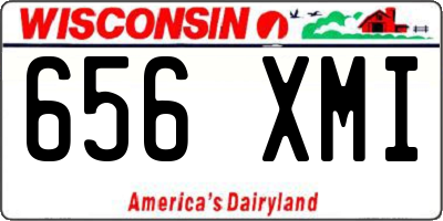 WI license plate 656XMI