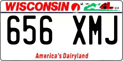 WI license plate 656XMJ