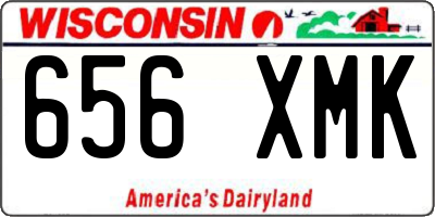 WI license plate 656XMK