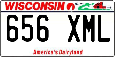 WI license plate 656XML