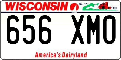 WI license plate 656XMO