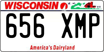 WI license plate 656XMP