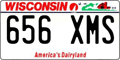 WI license plate 656XMS