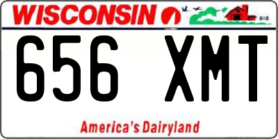 WI license plate 656XMT