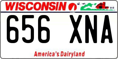 WI license plate 656XNA