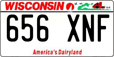 WI license plate 656XNF