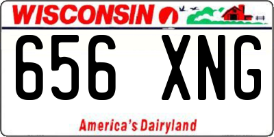 WI license plate 656XNG