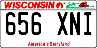 WI license plate 656XNI