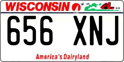 WI license plate 656XNJ