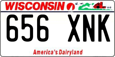 WI license plate 656XNK