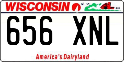 WI license plate 656XNL