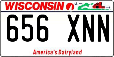 WI license plate 656XNN