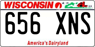 WI license plate 656XNS