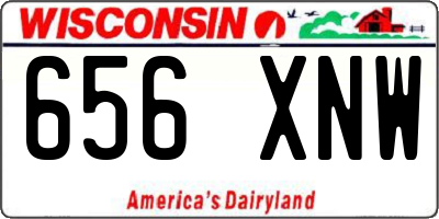 WI license plate 656XNW