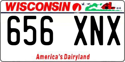 WI license plate 656XNX