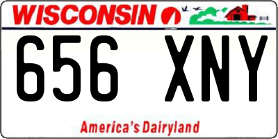 WI license plate 656XNY