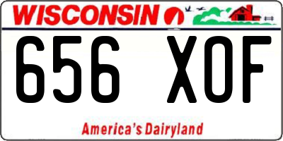 WI license plate 656XOF
