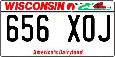 WI license plate 656XOJ