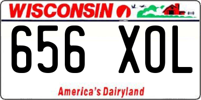 WI license plate 656XOL