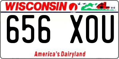 WI license plate 656XOU