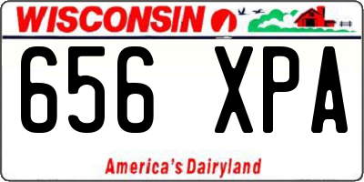 WI license plate 656XPA