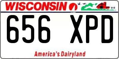 WI license plate 656XPD