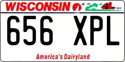 WI license plate 656XPL