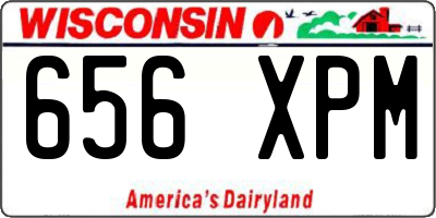WI license plate 656XPM