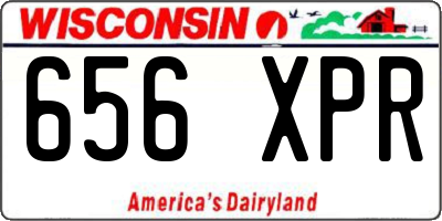 WI license plate 656XPR