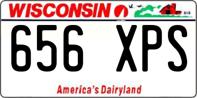 WI license plate 656XPS