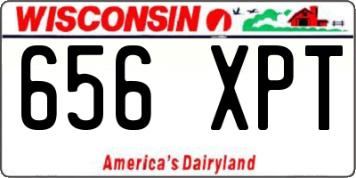 WI license plate 656XPT