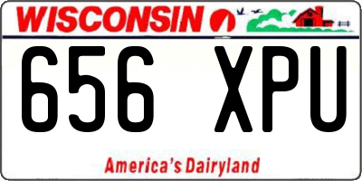 WI license plate 656XPU